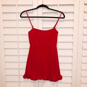 spoonful of sass red bodycon mini dress